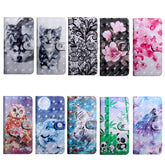3D Painting Pattern Coloured Drawing Leather Phone Case, For iPhone 13, For iPhone 13 mini